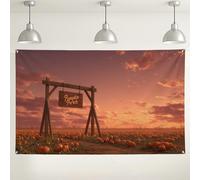 Sfondo autunnale con zucca, sfondo fotografico autunnale rustico, perfetto per il Ringraziamento, decorazioni per feste di raccolta all'aperto, 180 x 109 cm