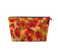 Sfondo Autunno Autunno Foglie Modello, Borsa da toilette Borsa per trucco Borsa per cosmetici Borsa da toilette da viaggio portatile
