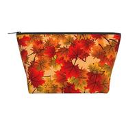 Sfondo Autunno Autunno Foglie Modello, Borsa da toilette Borsa per trucco Borsa per cosmetici Borsa da toilette da viaggio portatile