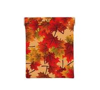Sfondo Autunno Autunno Foglie Modello, Spremere il portafoglio superiore da donna Borsa portaoggetti Piccola portamonete Portamonete
