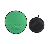 Sfondo Chromakey pieghevole 2 in 1 blu verde per fotografia, live streaming e altro portatile, facile da riporre con borsa in tessuto Oxford