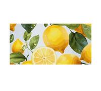 Sfondo da appendere alla parete con limone giallo e limone, grande sfondo per feste di compleanno, per Capodanno, laurea, matrimonio, festa di compleanno, decorazione, 120 x 60 cm