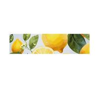 Sfondo da appendere alla parete con limone giallo e limone, grande sfondo per feste di compleanno, per Capodanno, laurea, matrimonio, festa di compleanno, decorazione, 120 x 30 cm
