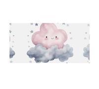 Sfondo da appendere alla parete con nuvole grigie, grande sfondo per feste di compleanno, per Capodanno, laurea, matrimonio, festa di compleanno, decorazione, 120 x 60 cm