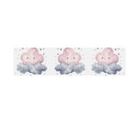 Sfondo da appendere alla parete con nuvole grigie, grande sfondo per feste di compleanno, per Capodanno, laurea, matrimonio, festa di compleanno, decorazione, 120 x 30 cm