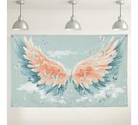 Sfondo da parete con ali di farfalla, elegante decorazione artistica da sogno per cabina fotografica, sfondo fotografico magico per eventi primaverili ed estivi, 180 x 109 cm