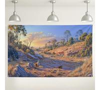 Sfondo da parete con paesaggio desertico, scena della natura, arte su tela per eventi fotografici, sfondo decorativo per interni ed esterni, per feste e celebrazioni, 180 x 109 cm