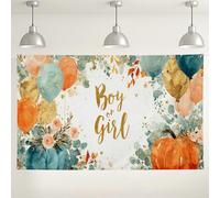 Sfondo da parete floreale per ragazzo o ragazza, palloncini ad acquerello e decorazioni per feste, sesso rivelare il genere interno/esterno, sfondo per fotografia, baby shower, eventi autunnali, 180 x