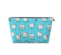 Sfondo dei denti, Borsa da toilette Borsa per trucco Borsa per cosmetici Borsa da toilette da viaggio portatile