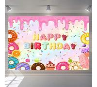 Sfondo Della Festa di Compleanno - Tema Ciambella e Sprinkles - Decorazioni e Banner per Ragazze