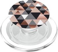 Sfondo di disegno geometrico di Natale oro rosa PopSockets PopGrip per MagSafe