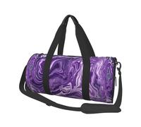 Sfondo Di Marmo Viola Scuro, Borsone da viaggio di grande capacità Borsa rotonda Borsa da viaggio sportiva Borsa da viaggio Borsa da fitness