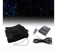 Sfondo di tessuto con cielo stellato a LED,fondali con tenda a forma di cielo notturno,sfondo a tema spaziale,fondali pieghevoli con tenda a forma di stella,per matrimoni,feste di Natale 9.8*19.6ft