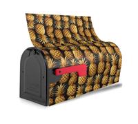 sfondo dorato ananas stampa decorativa impermeabile copertura cassetta postale magnetica avvolge carino festa decorazione per la casa