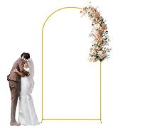 Sfondo Dorato, Cornice Di Nozze - Supporto Di Fiori In Metallo Dorato | Della Porta Arcuato Portatile, Supporto Di Sfondo Del Della Porta Decorativo Per Fiori, Palloncini E Luci