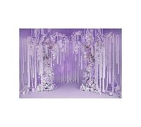 Sfondo floreale color lavanda per matrimoni, arco nuziale da sogno color lilla chiaro per cerimonia, baby shower, festa di compleanno, oggetti di