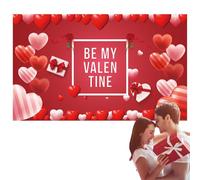 Sfondo fotografico di San - Banner romantico, leggero e impermeabile | Appeso a parete riutilizzabile, decorazione per la raccolta 'anniversario, sfondo per eventi portatile, display per