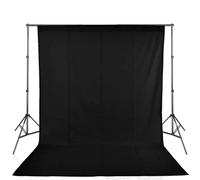 Sfondo fotografico, Fondale Chroma Key in tessuto non tessuto multicolore, diverse misure(Black,160 X 50CM)