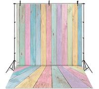Sfondo fotografico in legno colorato, 1,8 x 2,4 m, pasqua, pastello, rustico, sfondo in legno, per ragazzi e ragazze, baby shower, feste di compleanno, ritratto e servizi fotografici