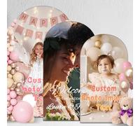 Sfondo Fotografico Personalizzato Copertura ad Arco Personalizzata con Testo e Immagine Copertura ad Arco Personalizzata per Matrimonio Festa di Compleanno Festa di Laurea