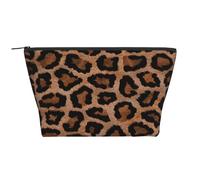 Sfondo fresco di leopardo ghepardo, Borsa da toilette Borsa per trucco Borsa per cosmetici Borsa da toilette da viaggio portatile