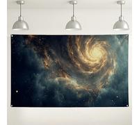 Sfondo galattico a spirale, decorazione da parete con scena dello spazio cosmico, splendido sfondo fotografico per eventi cosmici, ideale per feste a tema spaziale, festival e raduni 180 x 109 cm