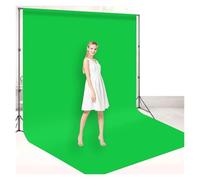 Sfondo Green Screen Fondali for schermo verde Fondale in tessuto for fotografia Fondale in cotone liscio for riprese in studio fotografico(300X400cm)