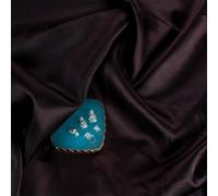 Sfondo in tessuto satinato lucido per fotografia, perfettamente morbido ed efficace per evidenziare i prodotti (normale panno leggero in seta, caffè profondo 70 x 100 cm)