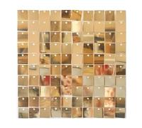 Sfondo Luccicante 6/12/24 pezzi Pannelli da parete con sfondo glitterato colorato, pannelli quadrati dorati lucidi, sfondi for feste di compleanno e matrimoni(Deep Sapphire,24 Pcs)