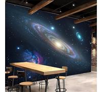 Sfondo Murale Xxl 300x210cm Nebulosa Cosmica carta da parati tessuto non tessuto Galassia Colorata Decorazione 3D su tela pittorica, senza interruzioni, per la parete principale della casa