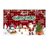 Sfondo natalizio oversize da 170 x 110 cm, tessuto da appendere alla parete per aule e festival, tovaglia natalizia multiuso