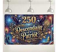 Sfondo patriottico per celebrazioni, decorazioni vintage per feste con aquila, fuochi d'artificio e decorazioni per feste in stile vintage, per interni ed esterni, per eventi del giorno