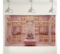 Sfondo per armadio alla moda pesca, decorazioni per feste dal design floreale, elegante sfondo fotografico per interni ed esterni, per eventi, celebrazioni primaverili/estive, 180 x 109 cm