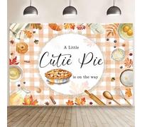 Sfondo per baby shower a tema "Torta d'Autunno" - Un piccolo tesoro sta per arrivare, compatibile con decorazioni a tema autunnale, striscione con
