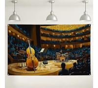 Sfondo per concerti jazz, decorazione scenica artistica per teatro, elegante sfondo per spettacoli musicali, per eventi, forniture per fotografie da interni, 180 x 109 cm