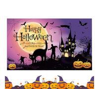 Sfondo per feste di Halloween, 180 x 100 cm, motivo spettrale