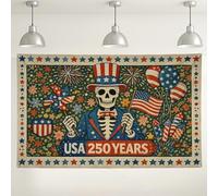 Sfondo per festeggiare i 250 anni degli Stati Uniti, decorazioni patriottiche scheletrate vintage, sfondo rosso blu bianco per feste floreali per fotografia eventi del giorno dell'indipendenza 180 x