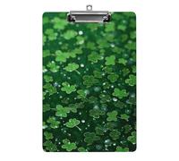 Sfondo per il giorno di San Patrizio Glitter Appunti per ufficio, casa, Acrilico A4 Appunti con fori per appendere in acciaio inossidabile, Appunti durevoli per appunti, esami, spartiti 31,8 x 21,6 cm