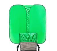 Sfondo per sedia con schermo verde, fondali fotografici, 102 x 102 cm, resistente alle pieghe, si attacca a qualsiasi sedia, schermo in tessuto per videochiamate, streaming e uso in studio