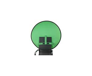 Sfondo per webcam con stabilizzatore integrato, portatile e pieghevole per una protezione ottimale della privacy, bifacciale verde/blu, 142 cm/4,65