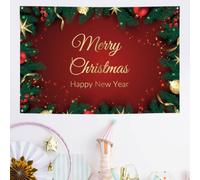 Sfondo personalizzato per striscione con, arazzo personalizzato su misura Sfondo da parete appendibile, compleanni, lauree, proposte di matrimonio, festività, Natale, Pasqua, ricordo da custodire