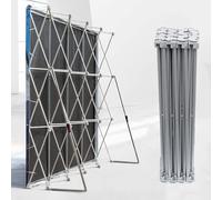 Sfondo pieghevole con banner pop-up per fiere, eventi e conferenze, cabina espositiva portatile con cerniere (dimensioni: 2,3 m altezza x 1,55 m L)