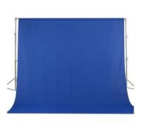 Sfondo pieghevole per fotografia, Chromakey Fotografia Video Fondale Panno Mussola di cotone Multicolor Dimensioni multiple(Blue,3.0 m X 6m)