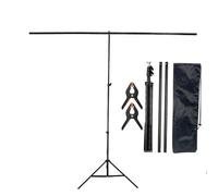 Sfondo pieghevole per fotografia, Kit supporto for fondale a forma di T con schermo verde for fotografie diverse dimensioni(1.5x2.6M bracket)