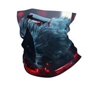 Sfondo rosso War Wolves Stampa Testa Sciarpa Passamontagna Viso Collo Sciarpa Maschera Copertura Bandana Collo Ghette Per Uomo Donna