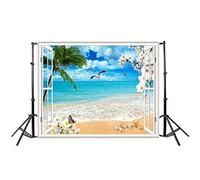 Sfondo Spiaggia 90x150 Cm in Pictorial Cloth, Backdrop Cloth | Background Wall Cloth, Beach Backdrop, Foto Studio, Seamless e Wrinkle Free, Atmosfera Estiva