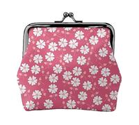 Sfondo verde Panda Stampato Coin Purse Per Le Donne Del Raccoglitore Del Sacchetto Del Raccoglitore Dell'unità di elaborazione Del Sacchetto D, Motivo floreale rosa., Taglia unica, Vintage