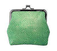 Sfondo verde Panda Stampato Coin Purse Per Le Donne Del Raccoglitore Del Sacchetto Del Raccoglitore Dell'unità di elaborazione Del Sacchetto D, Texture curva verde, Taglia unica, Vintage