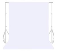 Sfondo Verde Sfondo fotografico video Panno liscio Verde Bianco Nero Puro cotone Schermo for studio Live Streaming(White,1000x1500MM)