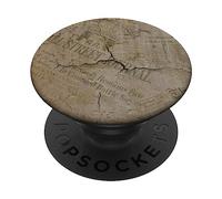 Sfondo Vintage con il giornale strappato PopSockets PopGrip Adesivo